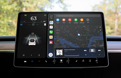 Apple CarPlay for Tesla apple car maps navigation tesla ux