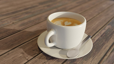 Coffee time 3d 3d modeling 3dillustration blender3d illustration