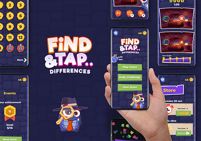 find and tap Game design find game design mobile app ui