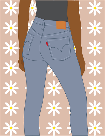 Digital Illustration - Jean Girl design graphicdesign illustrator