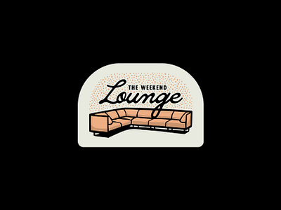 The Weekend Lounge branding couch design graphic design icon illustration logo logo design script the weeknd typography vector weekend