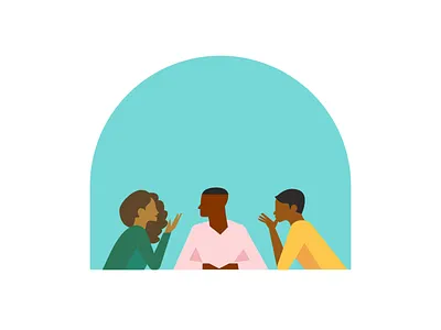 Inclusive Motion 2d after effects animation discussion flat illustration simple speech bubble subtle talk