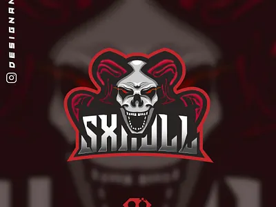 SKULL esport mascot logo design colors design esport gamming graphic illustration logo mascot logo valorant vector