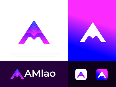 A+M letter logo design AMlao a logo abstract brand identity branding branding design design gradient logo graphicdesign letter logo logo logo design logo design branding logo designer logo mark logotype m logo m mark modern logo professional logo designer vector