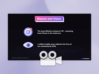 VRWorkout Pitch Deck animation google slides graphic design investors keynote pitch pitch deck powerpoint presentation vr