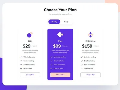 Pricing table app design design layout design pricing table ui user experience userinterface ux ux design