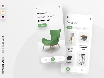 Furniture Store Mobile App UI design app design design layout design ui user experience userinterface ux ux design