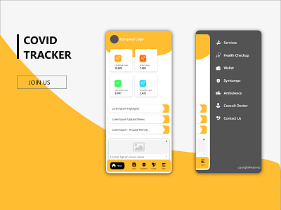 Covid Tracker app corona corona render corona tracker covid covid tracker covid19 design doctor emergency health health app illustration mobile app mobile app design tracker ui ux ux ui ux design