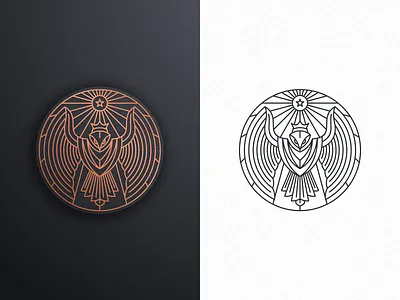 Falcon King Illustration Logo Template abstract artismstudio artwork bird branding business company creative eagle falcon fashion flat identity illustration king lineart logo logos luxury monoline