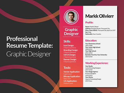 Graphic Designer Resume Design Template cv design cv template design designer designer resume graphic graphic designer graphics resume resume cv resume design resume template