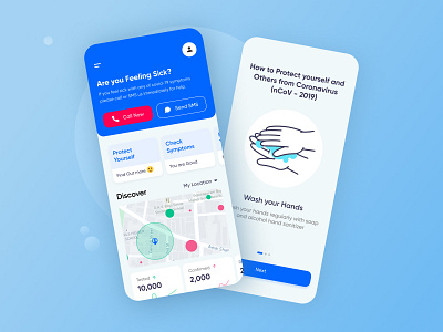Coviprotect app corona corona virus coronavirus covid covid 19 covid 19 covid19 design figma ui ux virus