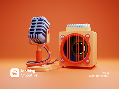 Speak Your Tongue 3d 3d art amplifier blender blender3d diorama illustration isometric isometric design isometric illustration low poly mic microphone music music art musician sing singer tongue voice