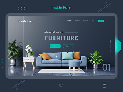 Inside Furn Website chair design furniture furniture design furniture shop furniture store furniture website home home furniture interior modern product design sofa trending design ui ui design uiux web web design website website design