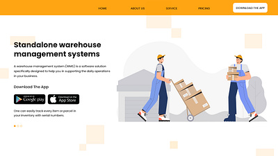 Warehouse management system clean design ui ux