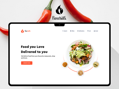 Food Delivery Website adobe adobexd delivery app design food app food delivery app food delivery website foodservice inspiration user interface website design