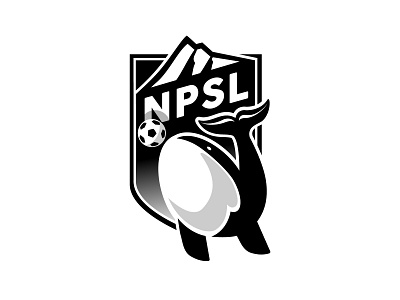 North Puget Sound League crest football logo mountains orca puget sound seattle soccer sports whale