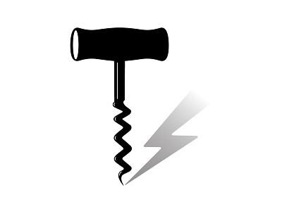 Chug & Charge bolt branding corkscrew elctric car icon logo tesla volt wine wine tasting