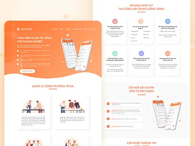 Landing page branding design icon ui