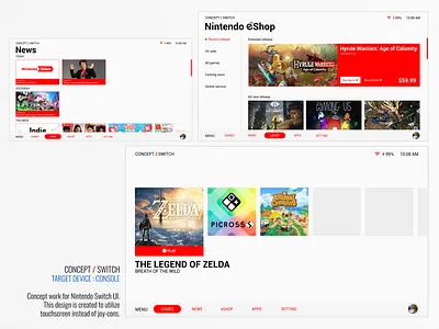 CONCEPT / SWITCH user experience user interface