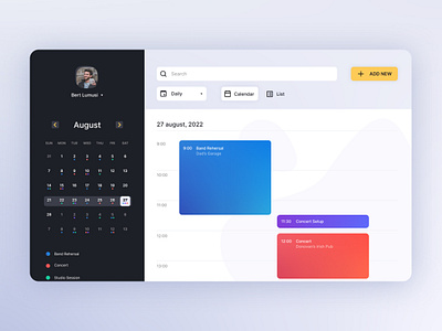 Daily UI 71: Schedule calendar ui daily 100 challenge daily ui daily ui 071 dailyui dailyui 071 dailyui071 dailyuichallenge schedule schedule app scheduler ui