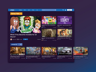 Vlab - Video Streaming branding modern streaming ui ux video web