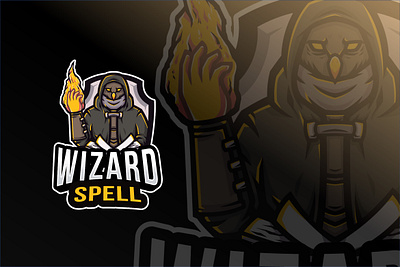 Wizard Spell Logo Template fire ui