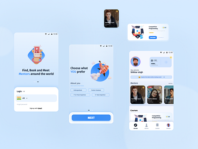 Connecting Mentors with Mentees 2021 connection dailyui dribbble exploring login mentees mentors mentorship minimal uielements uxdesign webdesign