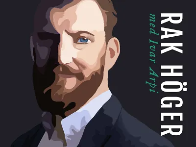 Rak Höger brand brand identity branding corporate identity design illustration logo podcast art podcast logo wacom writer