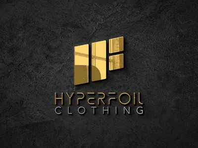HyperFoil Clothing Logo affinitydesigner branding clothing dailylogo design futuristic hyperfoil logo logocore metal minimalist vector