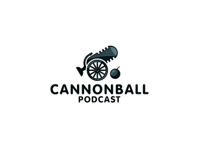 Cannonball Podcast balllogo branding cannonball logo design flat logo logo design logodesigner mic logo miclogo minimal minimalistlogo podcasr podcastlogo portfolio trendinglogo valley vector