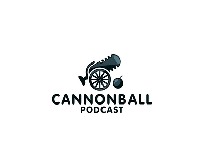 Cannonball Podcast balllogo branding cannonball logo design flat logo logo design logodesigner mic logo miclogo minimal minimalistlogo podcasr podcastlogo portfolio trendinglogo valley vector