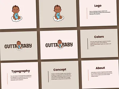 Conception and Idea Guttababy branding creative designs design illustration logo