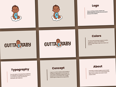 Conception and Idea Guttababy branding creative designs design illustration logo