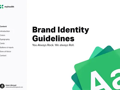 Brand identity Design adobe xd brand brand identity branding buttons cards color ecommerce graphic design healthcare input fields myhealth typography uxui website