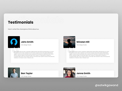 007 - Testimonials app app design app ui concept concept design design figma mobile ui uidesign