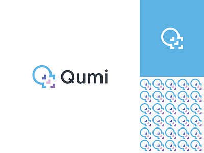 Qumi - Logo Design app brand identity branding creative flat logo graphicdesign icon logo logo design love code minimal modern logo q letter logo software