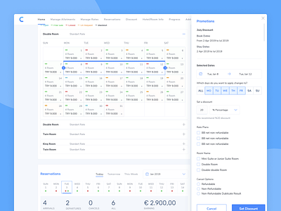 Quick Manage on Dashboard booking dashboard design productdesign saas saas website travel ui ui design user interface ux webdesign