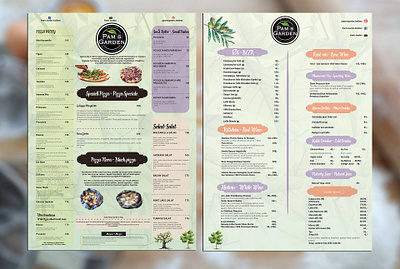 Menu Card Design For a Restaurant. design menu card menu design