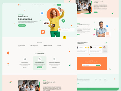 Digital Agency branding business agency design digital digital agency digital agency landing page digital agency website landing page design service landing page uiux design web web design wed ui