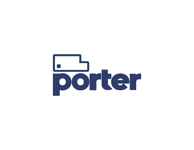 Logo porter delivery hecho por la agencia 7 circulos brand branding design icon