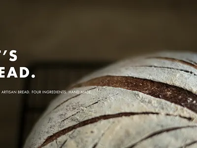 Let's bread series hero image. branding hero image web