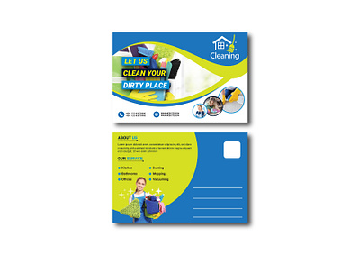 Cleaning EDDM Postcard & direct mail design banner banner ad booklet branding brochure business corporate design direct mail eddm postcard flyer logo marketing portfolio postcard postcard design poster poster art professional design wash design