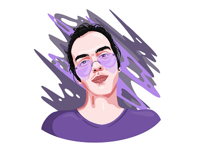 Self portrait adobe adobe illustrator art character illustration person illustration portrait portrait art portrait illustration procreate procreateapp self portrait self portrait selfportrait