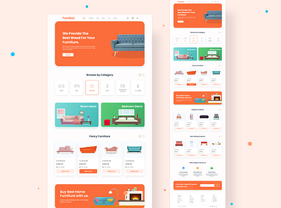 Furnitux Website Design desginer design furniture furniture store furniture website landing design landing page landing page design product design ui ui ux ui design ux ux design web web design webdesign website website concept website design