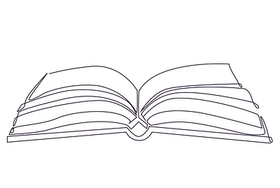 Book one line art design fiverr flyer illustration line art logo one line art poster ui ux vector