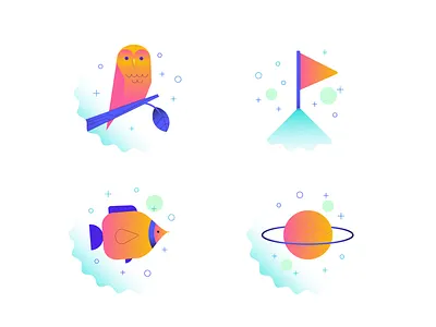 Badges design icons illustration