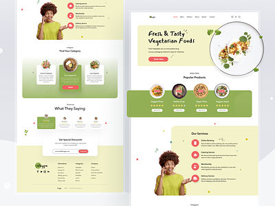 Vegetarian Food website food fruits grocery login mobile order plan pricing shop store tasty vegetarian website