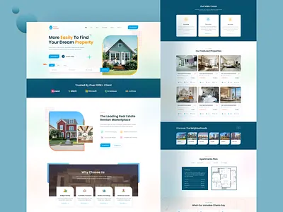 Real Estate Landing Page Design design estate figma landing page landing page ui landingpage property real estate real estate agency real estate design real estate landing page real estate ui real estate website real estate website ui residential ui ui design uiux ux web design