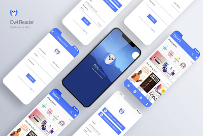 Online Book Reading App UI Design app design application ui appuiux reading app uiuxdesign