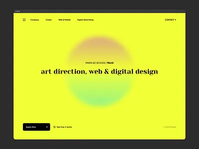 Miami Ad School Tbilisi 2021 art direction branding colorfull ui digital design gradient gura nicholson minimal minimalism product type typography user interface web design